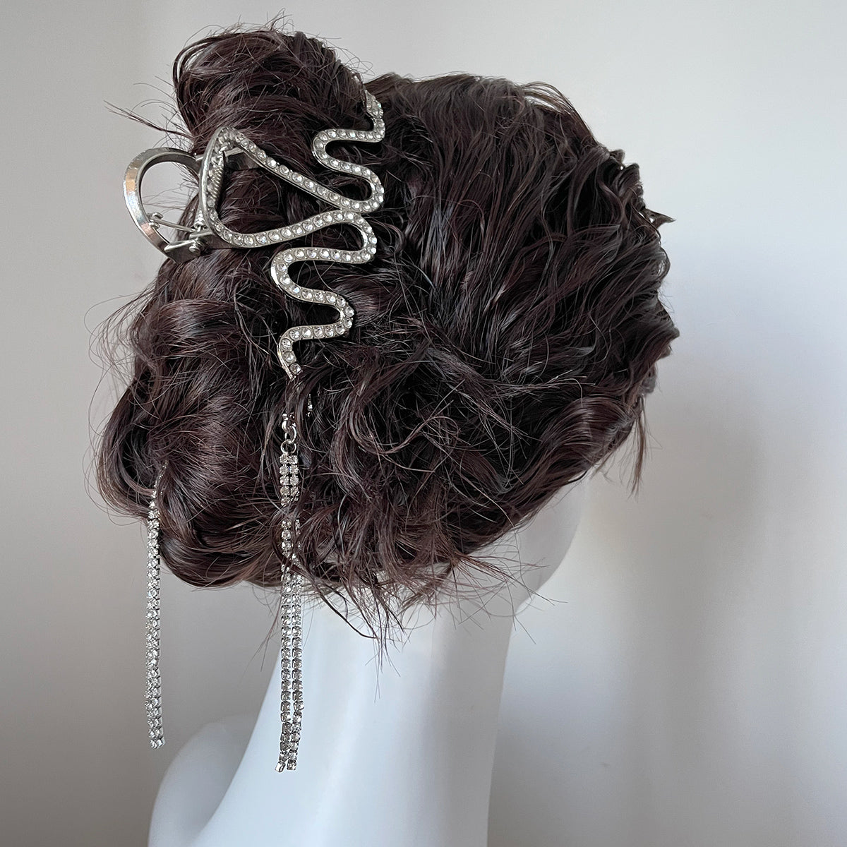 High-grade Rhinestone Wave Tassel Hair Clip【varieties】