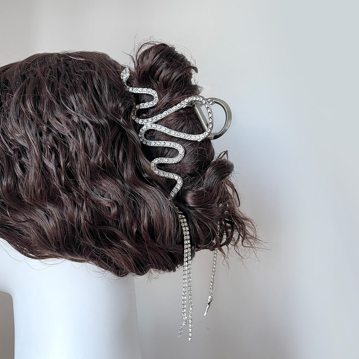 High-grade Rhinestone Wave Tassel Hair Clip【varieties】