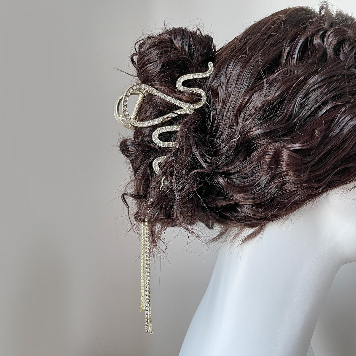 High-grade Rhinestone Wave Tassel Hair Clip【varieties】